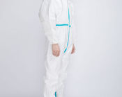 Μίας χρήσης χημικό κοστούμι μανικιών PPE μακρύ που ντύνει τον ιατρικό βαθμό προμηθευτής