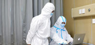 Ασθενειών προστασίας πλήρης χημική απόδειξη κοστουμιών Hazmat κομπινεζόν αναπνεύσιμη χημική προμηθευτής
