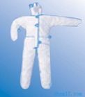 Ιατρικό προστατευτικό όξινο Chem προστατευτικής ενδυμασίας βιο κοστούμι Biohazard με την κουκούλα προμηθευτής