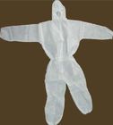 Άσπρο χρώματος πλαστικό κοστούμι σώματος Hazmat προστατευτικό πλήρες προμηθευτής