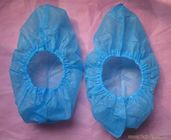 Μίας χρήσης μπλε ολίσθηση κάλυψης παπουτσιών υφασμάτων αποστειρωμένων δωματίων νοσοκομείων αντι ολισθήσεων μη προμηθευτής