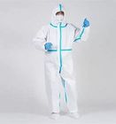 Χημικό ανθεκτικό μίας χρήσης Microporous προστατευτικό κοστούμι με την κουκούλα προμηθευτής