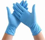 Τα μίας χρήσης ιατρικά μπλε γάντια προετοιμασιών τροφίμων νιτριλίων κονιοποιούν ελεύθερο προμηθευτής