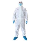 Αναπνεύσιμο χημικό μίας χρήσης κοστούμι προστασίας νοσοκομείων με τις ελαστικές μανσέτες προμηθευτής