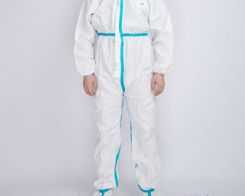 Αποστειρωμένο μίας χρήσης ιατρικό άσπρο με κουκούλα προστατευτικό Jumpsuit προμηθευτής