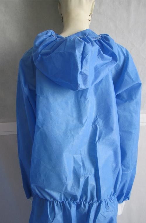 Πλήρη μίας χρήσης χημικά ανθεκτικά προστατευτικά πλαστικά κοστούμια ασφάλειας προμηθευτής