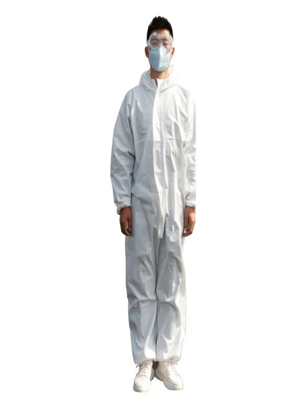 Ασθενειών αναπνεύσιμο λευκό PPE τύπων λαγουδάκι φορμών προστασίας μίας χρήσης χημικό προμηθευτής