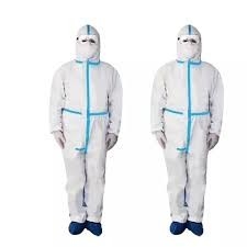 Ιατρικό προστατευτικό κοστούμι κοστουμιών PPE ενός κομματιού πλαστικό μίας χρήσης προστατευτικό προμηθευτής